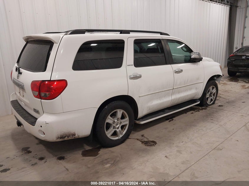 2008 Toyota Sequoia Limited 5.7L V8 VIN: 5TDBY68A48S009746 Lot: 39221017