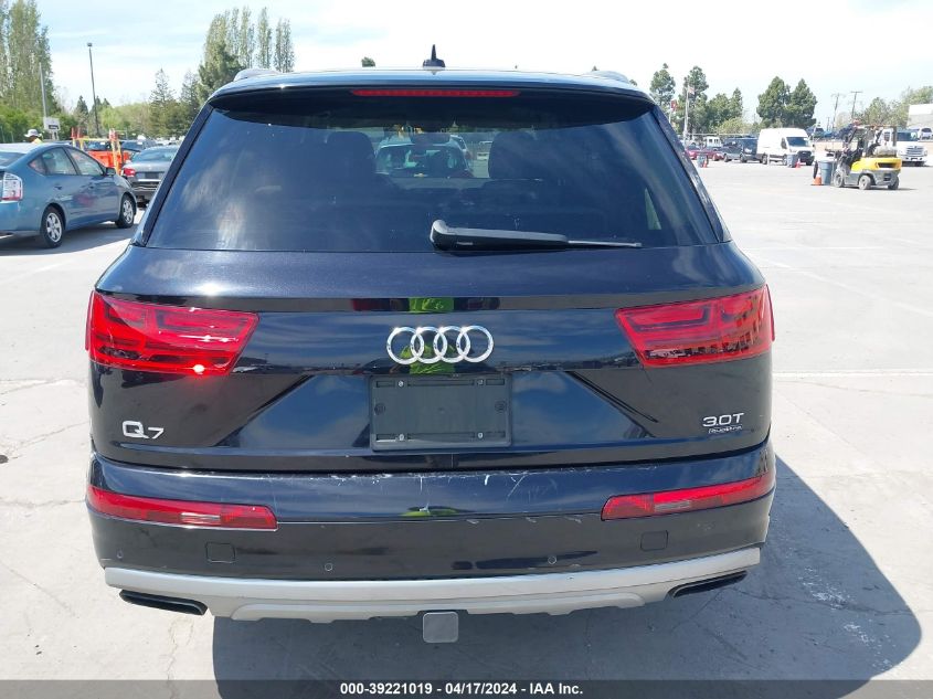 2017 Audi Q7 3.0T Premium VIN: WA1LAAF73HD020813 Lot: 39228693