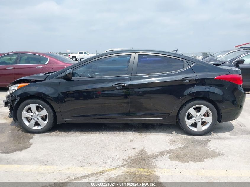 2013 Hyundai Elantra Gls VIN: KMHDH4AE6DU499375 Lot: 39221021
