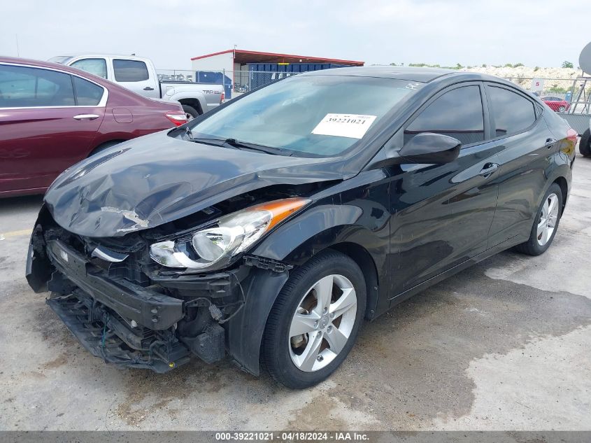 2013 Hyundai Elantra Gls VIN: KMHDH4AE6DU499375 Lot: 39221021