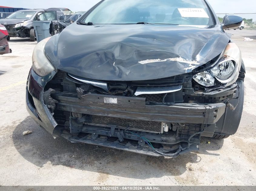 2013 Hyundai Elantra Gls VIN: KMHDH4AE6DU499375 Lot: 39221021