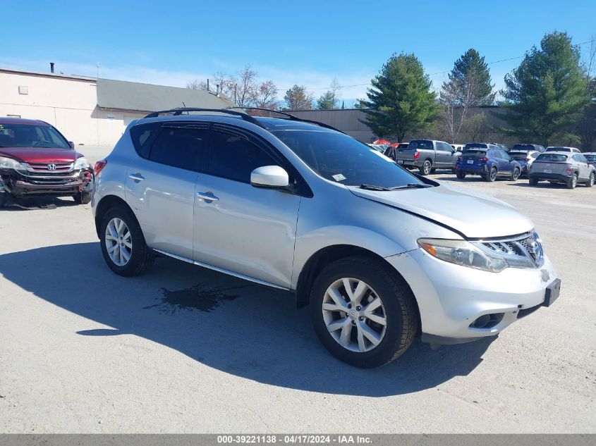 2012 Nissan Murano Sl VIN: JN8AZ1MW7CW203407 Lot: 39145258