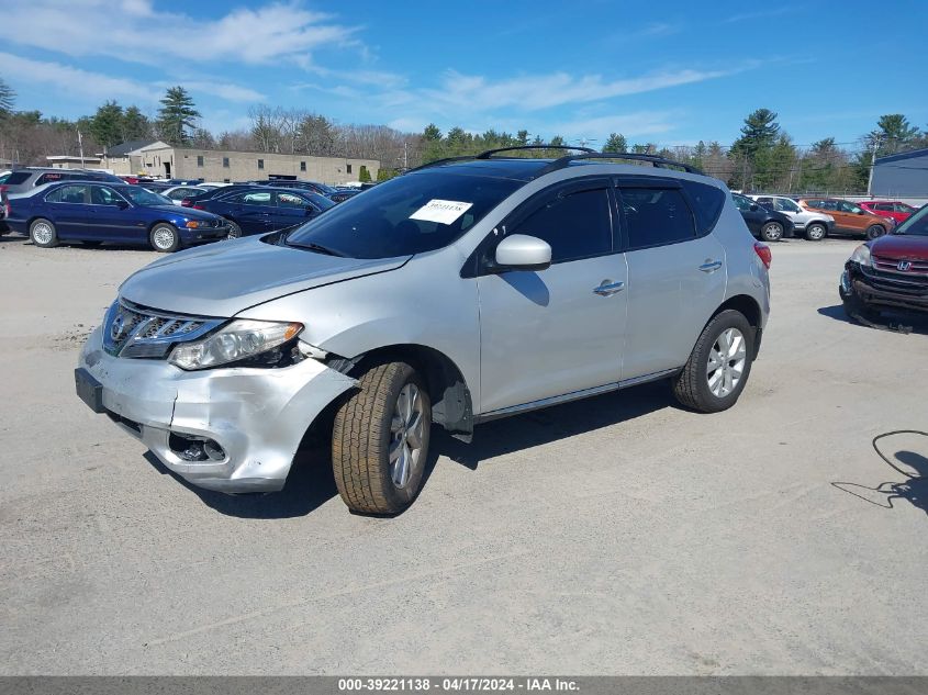 2012 Nissan Murano Sl VIN: JN8AZ1MW7CW203407 Lot: 39145258