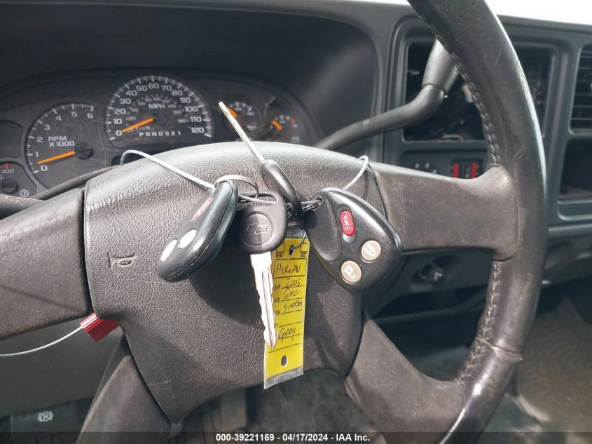 2006 GMC Sierra 1500Hd Sle1 VIN: 1GTGK13U76F131431 Lot: 39221169