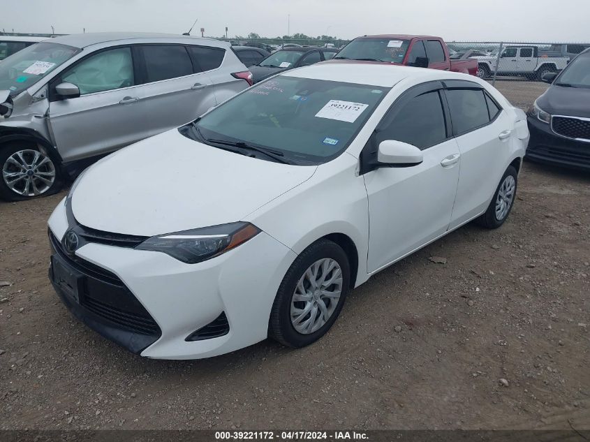 2019 Toyota Corolla Le VIN: 5YFBURHE4KP877956 Lot: 39221172