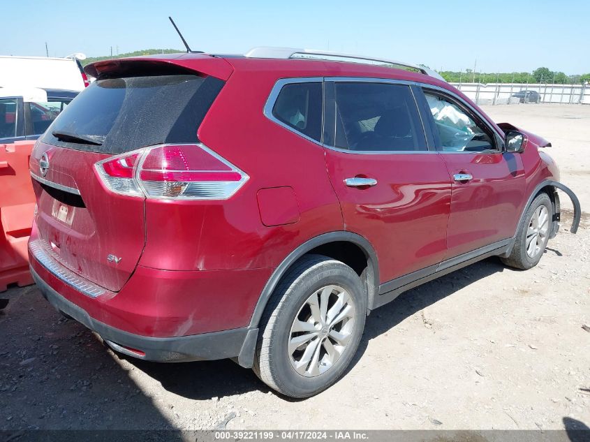 2016 Nissan Rogue Sv VIN: JN8AT2MT2GW012433 Lot: 39221199