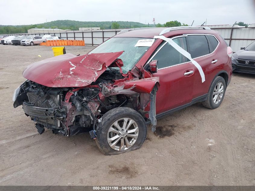 2016 Nissan Rogue Sv VIN: JN8AT2MT2GW012433 Lot: 39221199