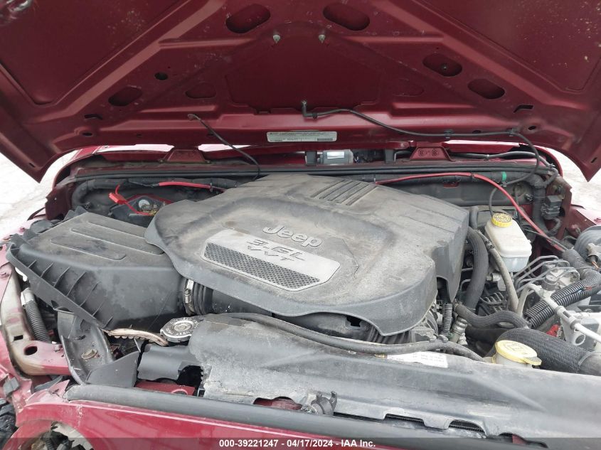 2012 Jeep Wrangler Unlimited Sport VIN: 1C4BJWDG6CL196707 Lot: 39221247