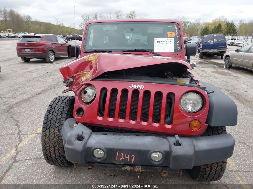 2012 Jeep Wrangler Unlimited Sport VIN: 1C4BJWDG6CL196707 Lot: 39221247