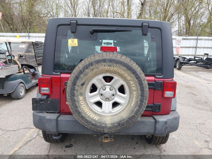 2012 Jeep Wrangler Unlimited Sport VIN: 1C4BJWDG6CL196707 Lot: 39221247