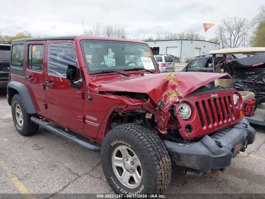 2012 Jeep Wrangler Unlimited Sport VIN: 1C4BJWDG6CL196707 Lot: 39221247