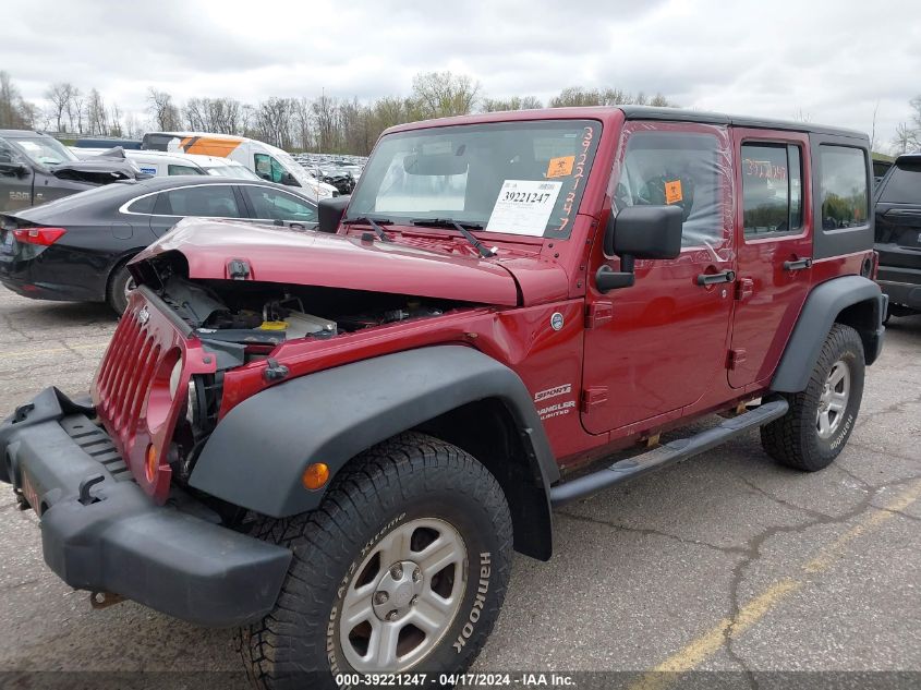2012 Jeep Wrangler Unlimited Sport VIN: 1C4BJWDG6CL196707 Lot: 39221247