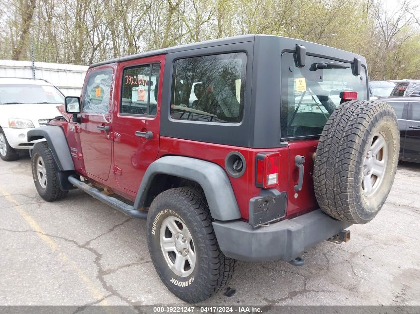 2012 Jeep Wrangler Unlimited Sport VIN: 1C4BJWDG6CL196707 Lot: 39221247