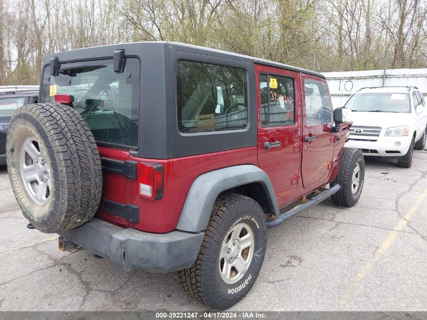 2012 Jeep Wrangler Unlimited Sport VIN: 1C4BJWDG6CL196707 Lot: 39221247