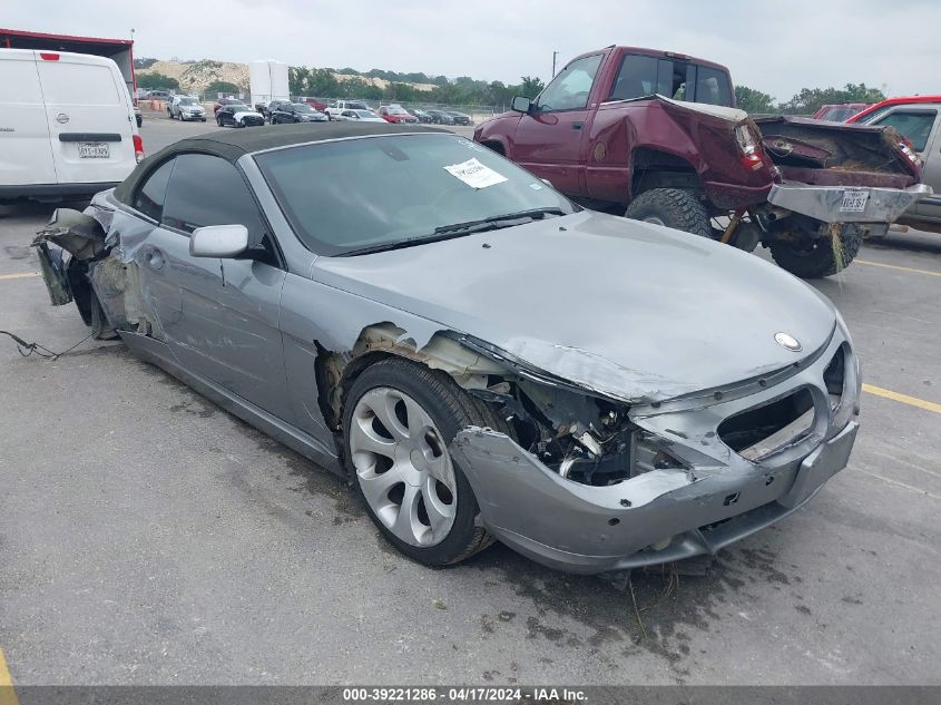 2007 BMW 650I VIN: WBAEK13527CN84274 Lot: 39221286