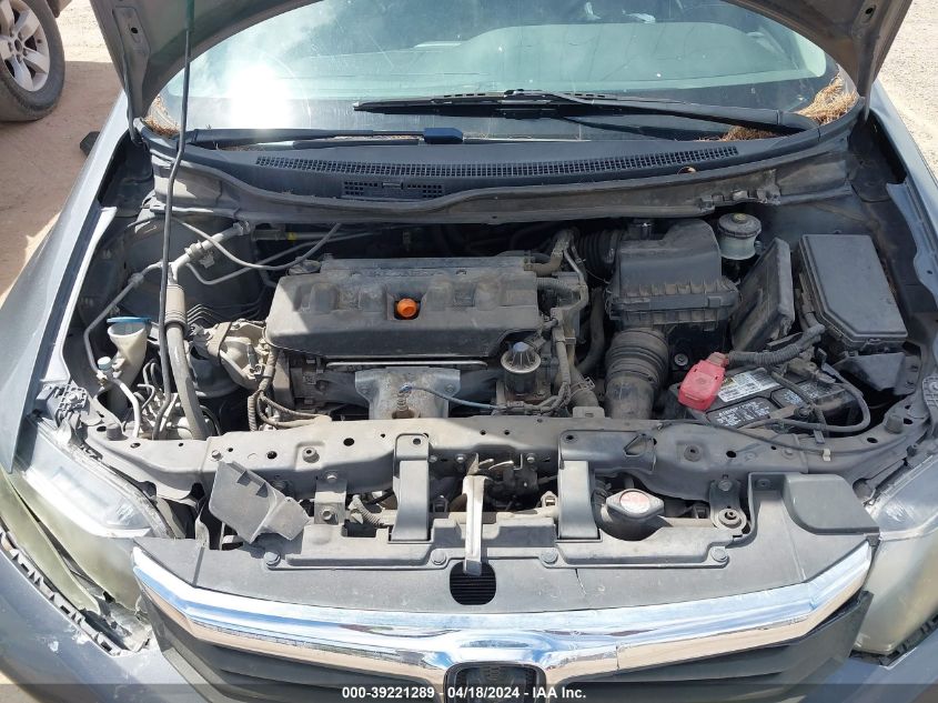 2012 Honda Civic Lx VIN: 2HGFB2F51CH581674 Lot: 39221289