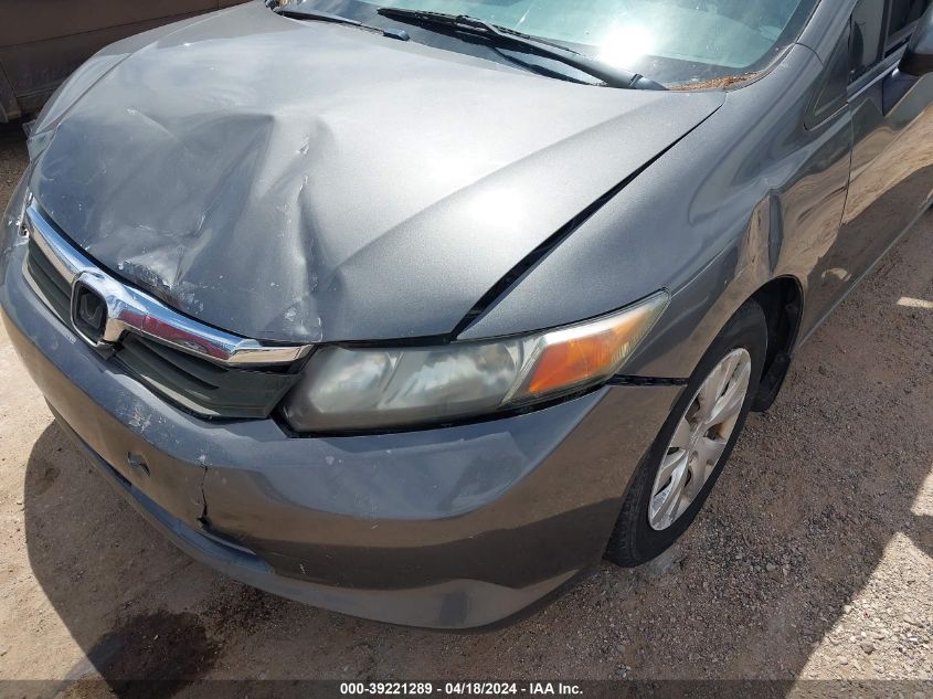 2012 Honda Civic Lx VIN: 2HGFB2F51CH581674 Lot: 39221289