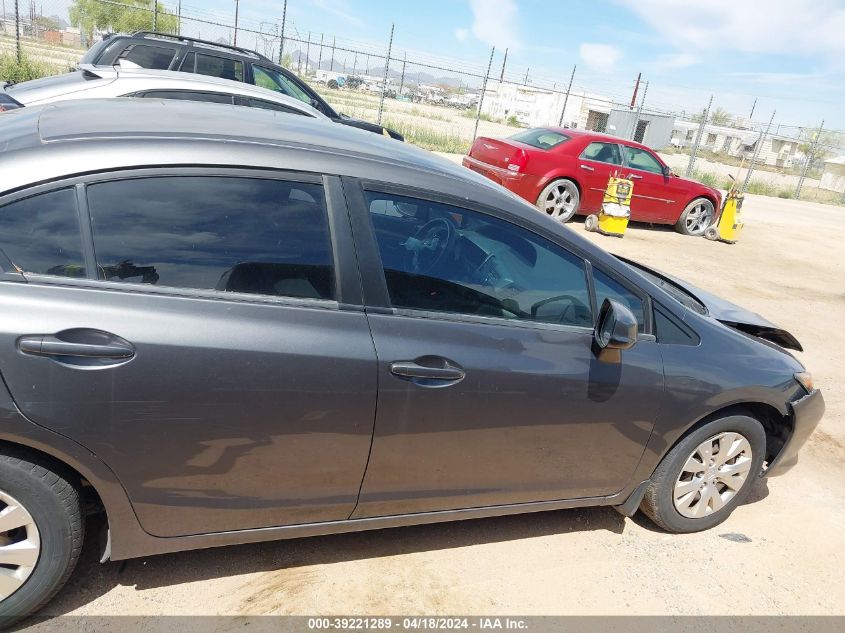 2012 Honda Civic Lx VIN: 2HGFB2F51CH581674 Lot: 39221289