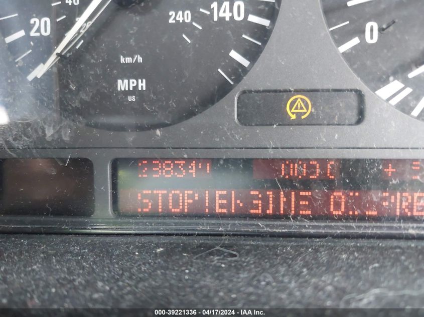 1997 BMW 540Ia VIN: WBADE6323VBW53725 Lot: 39221336