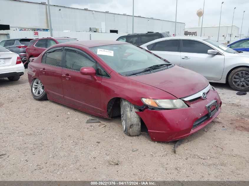 2008 Honda Civic Lx VIN: 2HGFA16588H529639 Lot: 39221376