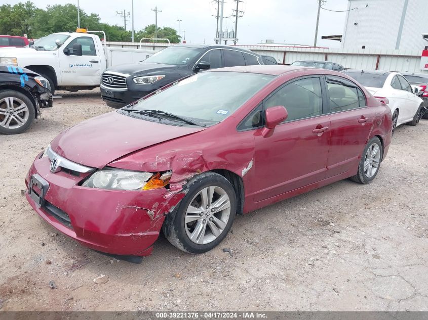 2008 Honda Civic Lx VIN: 2HGFA16588H529639 Lot: 39221376