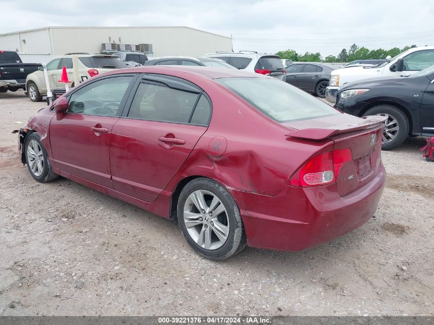 2008 Honda Civic Lx VIN: 2HGFA16588H529639 Lot: 39221376