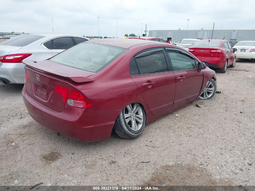 2008 Honda Civic Lx VIN: 2HGFA16588H529639 Lot: 39221376