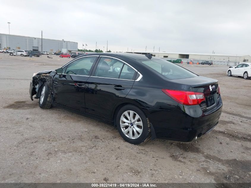 2017 Subaru Legacy 2.5I Premium VIN: 4S3BNAF6XH3006281 Lot: 39221419