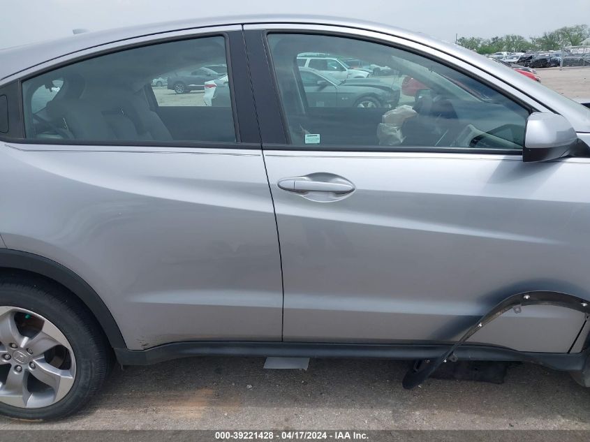 2019 Honda Hr-V Lx VIN: 3CZRU5H36KG712710 Lot: 39221428