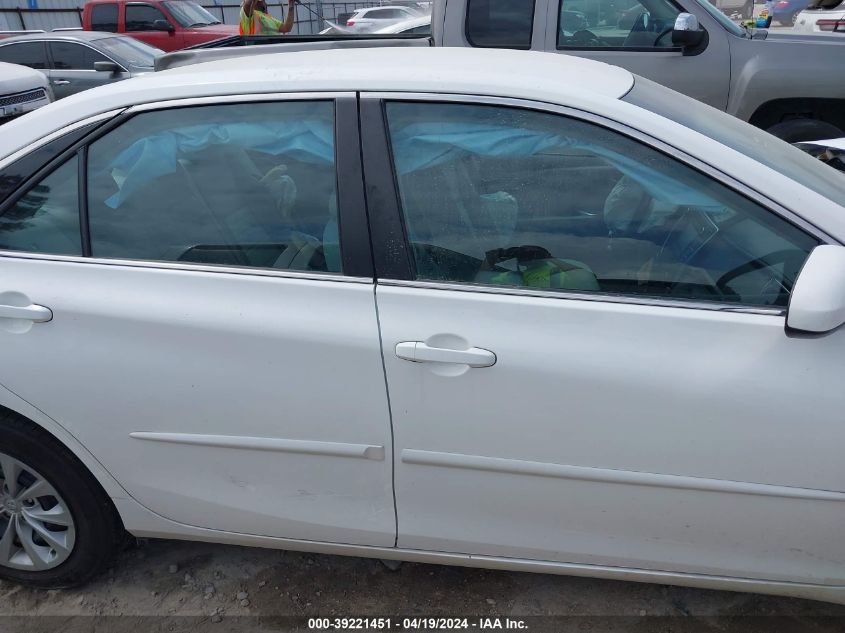 2016 Toyota Camry Le VIN: 4T4BF1FK1GR537244 Lot: 39221451