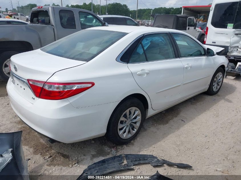 2016 Toyota Camry Le VIN: 4T4BF1FK1GR537244 Lot: 39221451