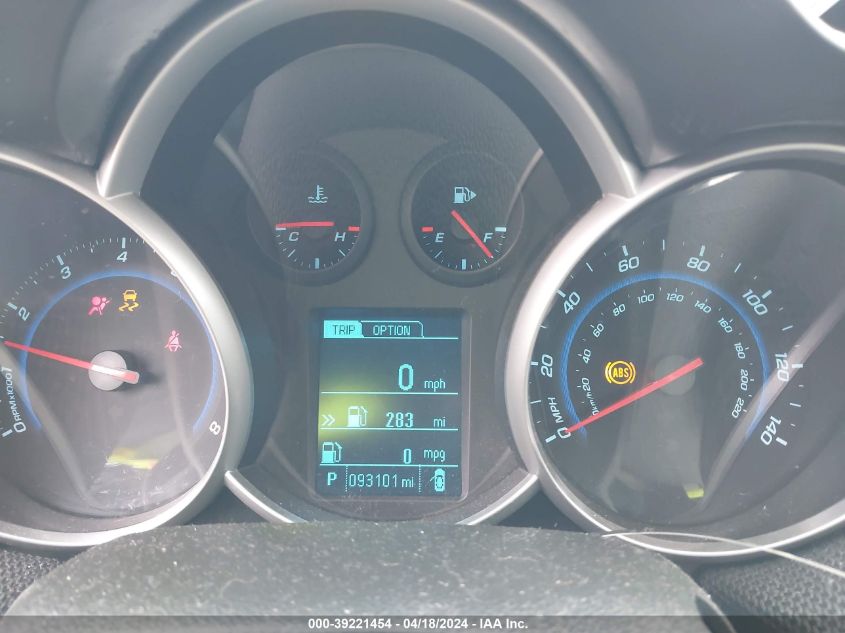 2013 Chevrolet Cruze 1Lt Auto VIN: 1G1PC5SB2D7147282 Lot: 39221454