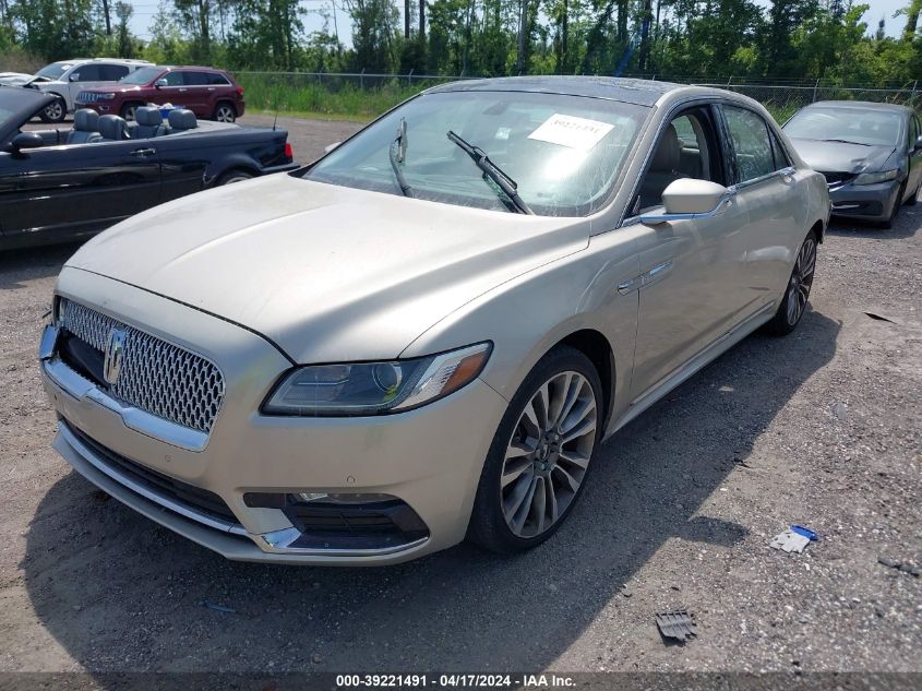 2017 Lincoln Continental Select VIN: 1LN6L9SK9H5603124 Lot: 39221491