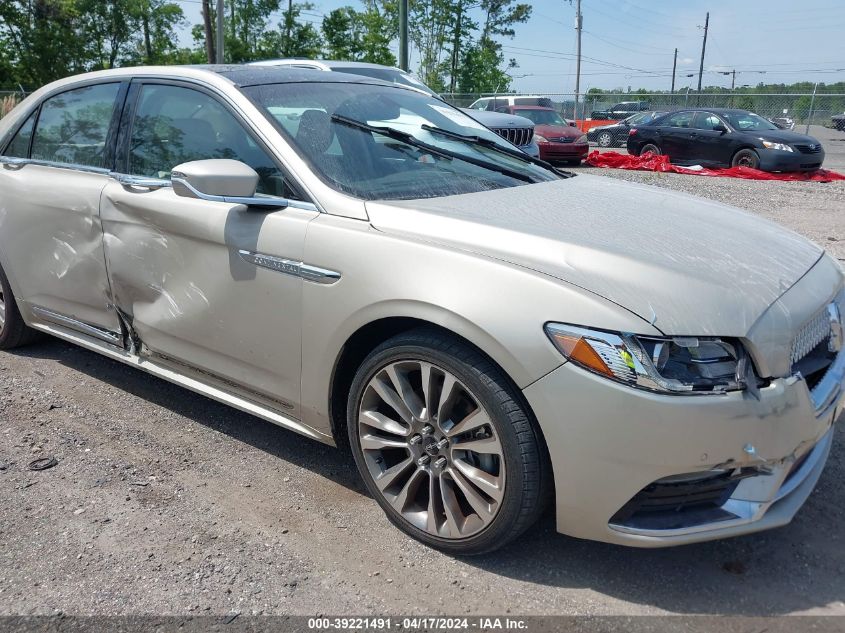 2017 Lincoln Continental Select VIN: 1LN6L9SK9H5603124 Lot: 39221491