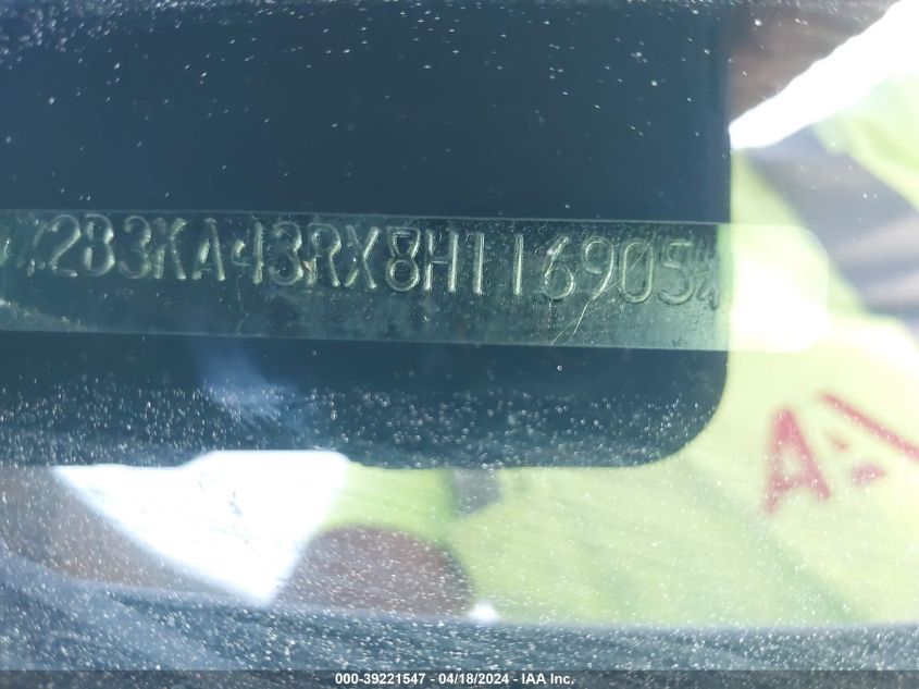 2008 Dodge Charger VIN: 2B3KA43RX8H116905 Lot: 39221547