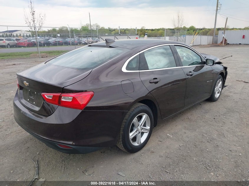 VIN 1G1ZC5ST1LF077652 2020 CHEVROLET MALIBU LS