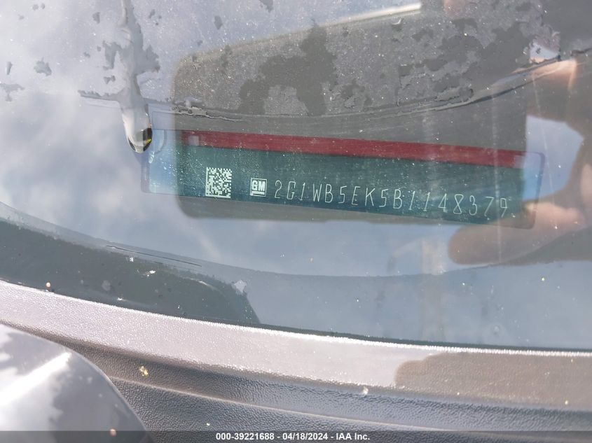 2011 Chevrolet Impala Lt VIN: 2G1WB5EK5B1148379 Lot: 39221688