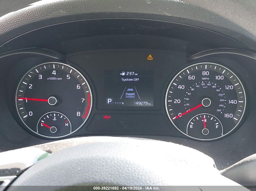 2019 Kia Optima Lx VIN: 5XXGT4L36KG294637 Lot: 39221692