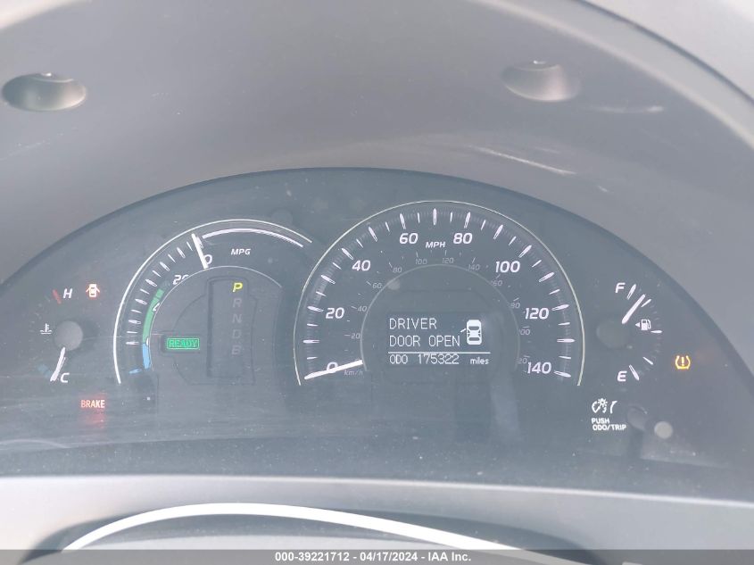 2010 Toyota Camry Hybrid VIN: 4T1BB3EK7AU119054 Lot: 39221712