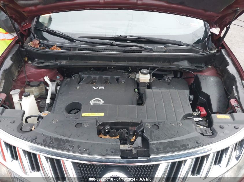 2009 Nissan Murano Le VIN: JN8AZ18W09W212923 Lot: 39221716