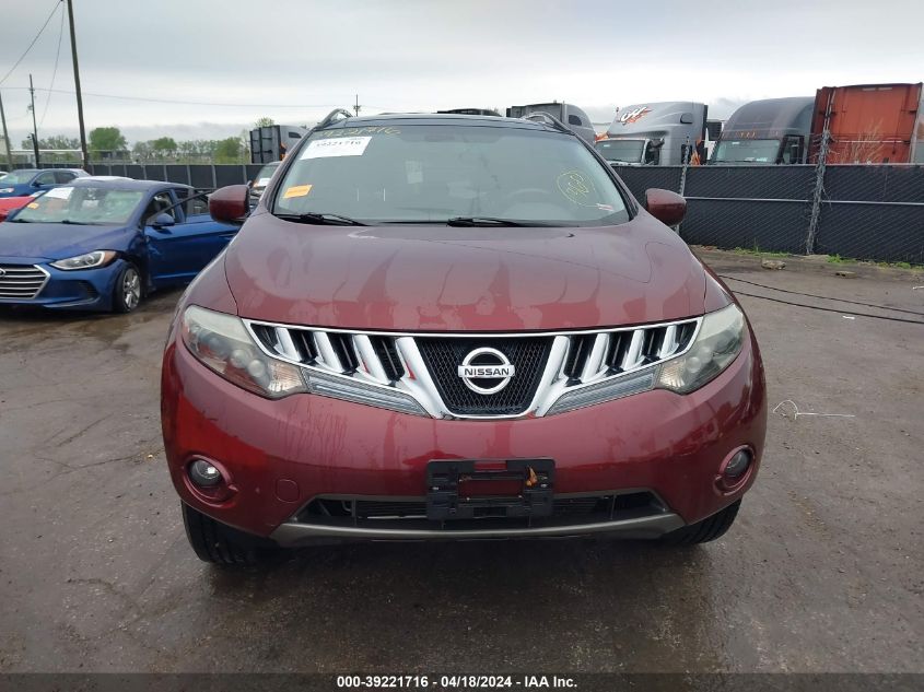2009 Nissan Murano Le VIN: JN8AZ18W09W212923 Lot: 39221716
