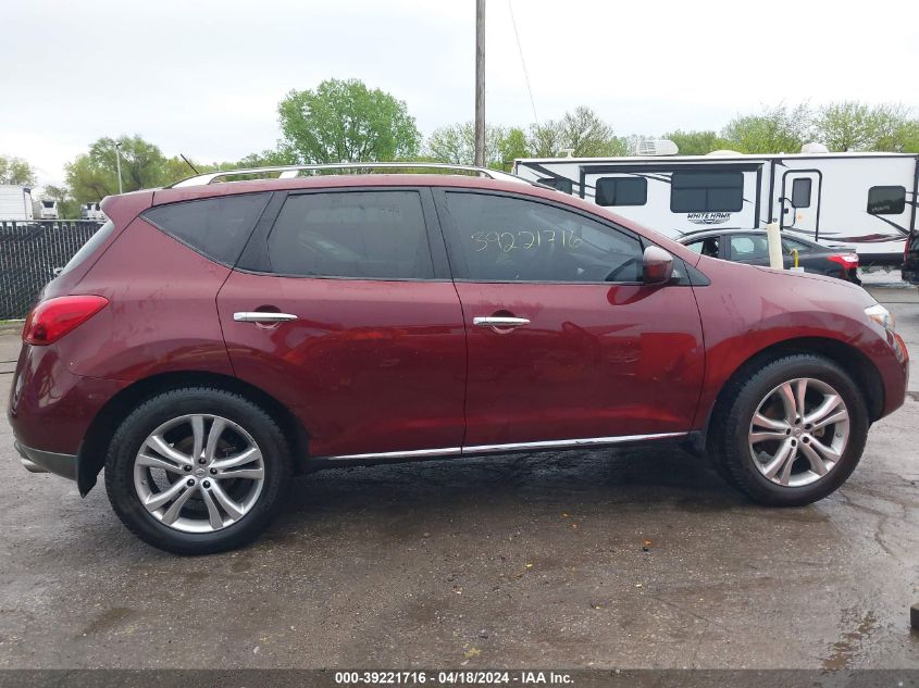 2009 Nissan Murano Le VIN: JN8AZ18W09W212923 Lot: 39221716