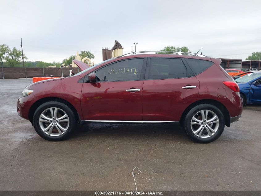 2009 Nissan Murano Le VIN: JN8AZ18W09W212923 Lot: 39221716