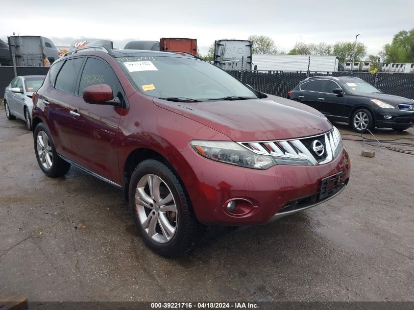 2009 Nissan Murano Le VIN: JN8AZ18W09W212923 Lot: 39221716