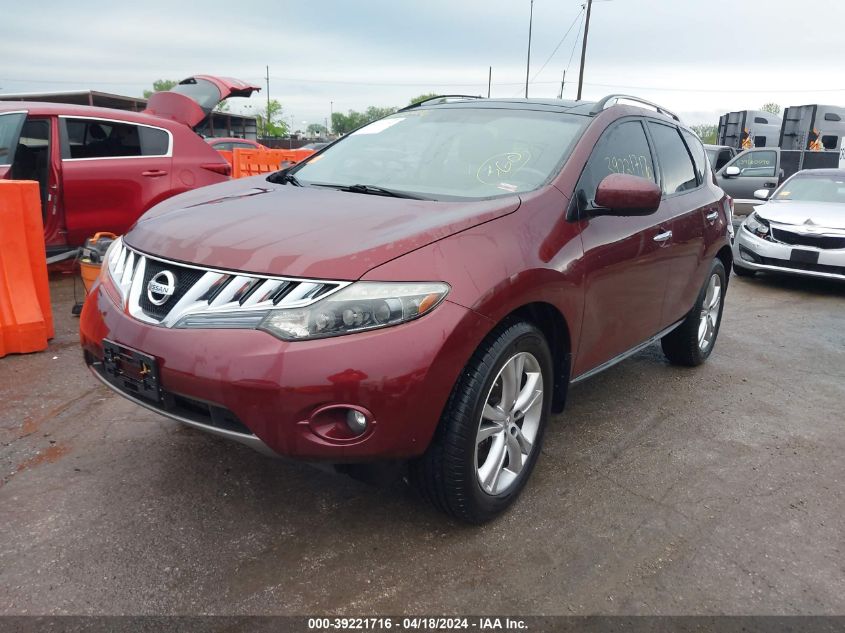 2009 Nissan Murano Le VIN: JN8AZ18W09W212923 Lot: 39221716