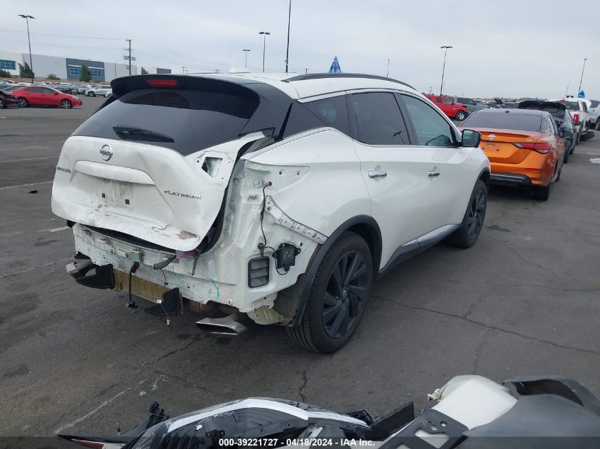 2017 Nissan Murano Platinum VIN: 5N1AZ2MG6HN142344 Lot: 39221727