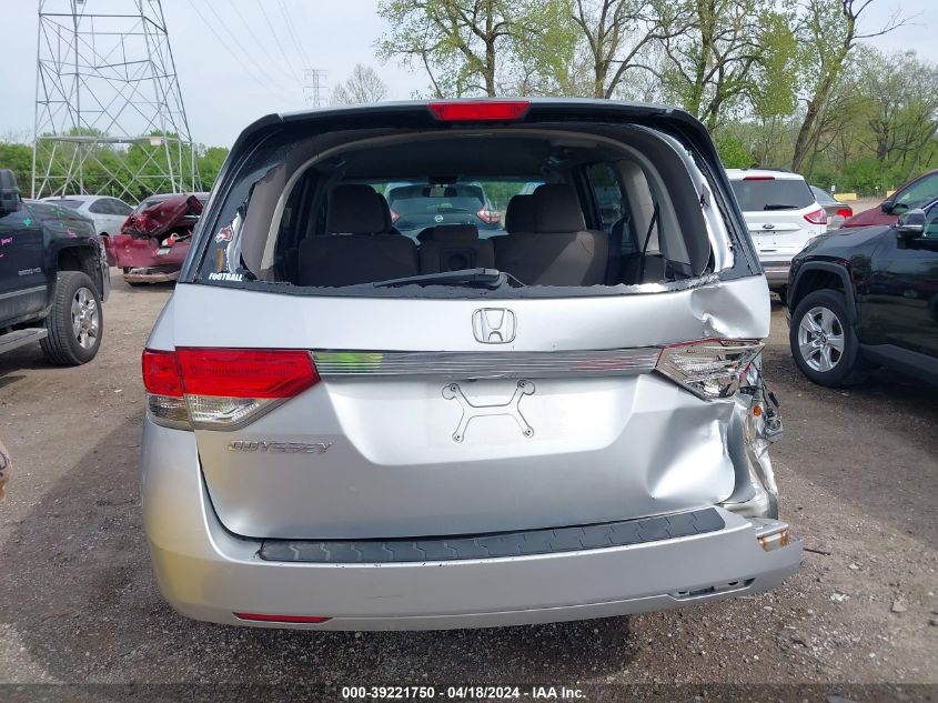 2015 Honda Odyssey Ex VIN: 5FNRL5H4XFB014517 Lot: 39221750