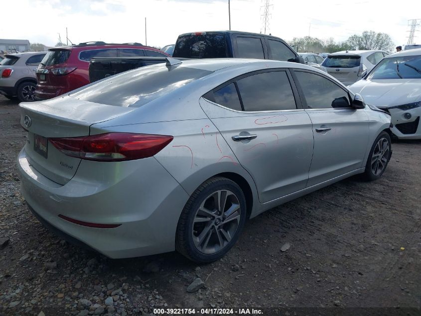 2017 Hyundai Elantra Limited VIN: 5NPD84LF1HH006700 Lot: 39221754