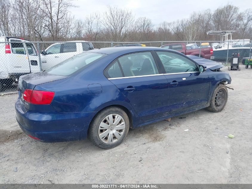 2013 Volkswagen Jetta 2.5L Se VIN: 3VWDP7AJ9DM370490 Lot: 39221771