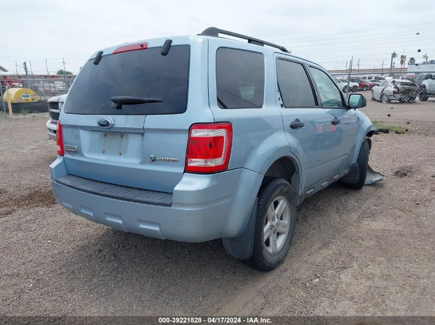 2008 Ford Escape Hybrid VIN: 1FMCU49H88KD64275 Lot: 39221828